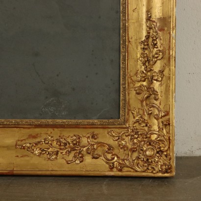 Großer Vergoldeter Spiegel Italien 19. Jahrhundert