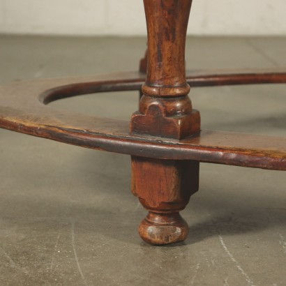 Elliptical Table Walnut Italy 20th Century