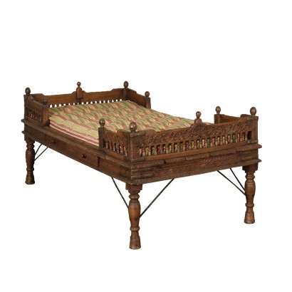 antikes Bett, antike Betten, antikes Bett, antikes italienisches Bett, antikes Bett, neoklassizistisches Bett, Bett aus den 1900er Jahren
