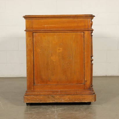 Bureau Art Nouveau Chêne Rouvre Fabriqué en Italie Premier '900