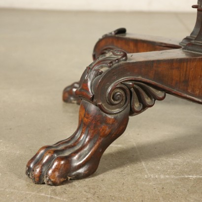 Game Table with Inlays Rosewood Italy 19th Century