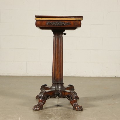 Game Table with Inlays Rosewood Italy 19th Century