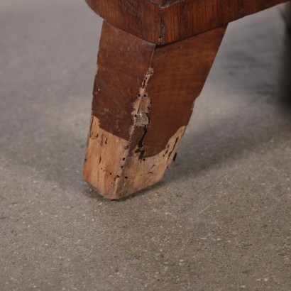 Deco Coffee Table Veined Walnut Veneer Italy 20th Century