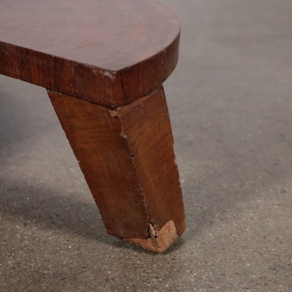 Deco Coffee Table Veined Walnut Veneer Italy 20th Century