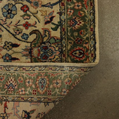 Handgemachter Jaipur-Teppich Indien 80er Jahre