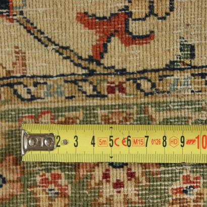 Handgemachter Jaipur-Teppich Indien 80er Jahre