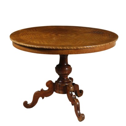 Table Erable Merisier Noyer Marqueterie Rolo Italie Premier '800