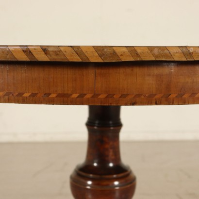 Table Erable Merisier Noyer Marqueterie Rolo Italie Premier '800