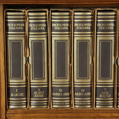 Treccani Encyclopedia with Bookcase Rome 1949