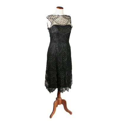 Vintage Curiel Lace Dress Milan Italy 1950s