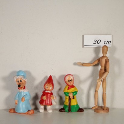 Série Complète Le Petit Chaperon Rouge Ledra Plastic Italie Années 60