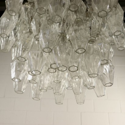 Chandelier Poliedro for Venini Vintage Italy 1960s-1970s