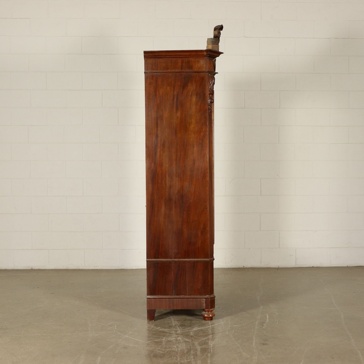 Single Door Wardrobe With Mirror Italy Second Half Of 1800s