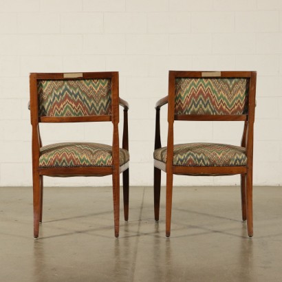 Pair of Armchairs Walnut Italy First Half of 1900s