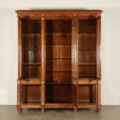 Bookcase Empire Style Mahogany Italy 20th Century