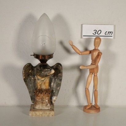 Tischlampe Alabaster und Glas Italien 20. Jahrhundert