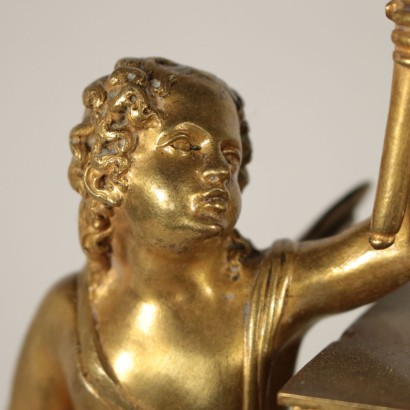 Charles X Tischuhr Vergoldete Bronze Frankreich 19. Jahrhundert