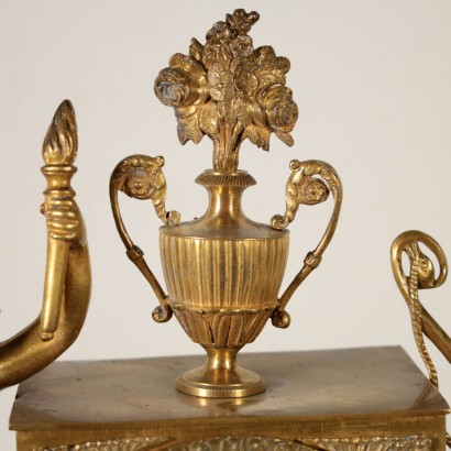 Charles X Table Clock Gilded Bronze France 19th Century