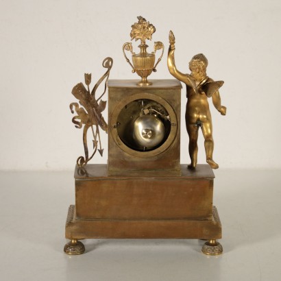 Charles X Table Clock Gilded Bronze France 19th Century