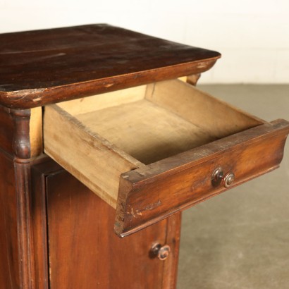 Pair of Nightstands Walnut Italy 19th Century