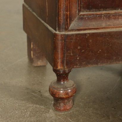 Pair of Nightstands Walnut Italy 19th Century