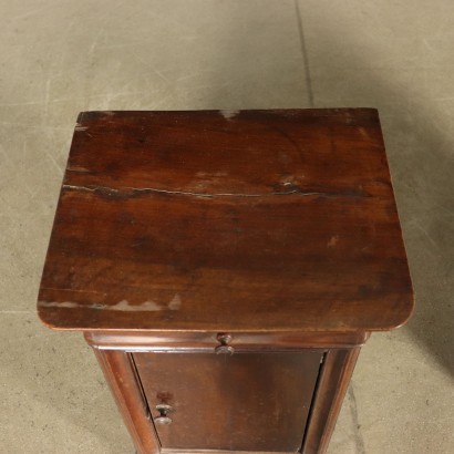 Pair of Nightstands Walnut Italy 19th Century