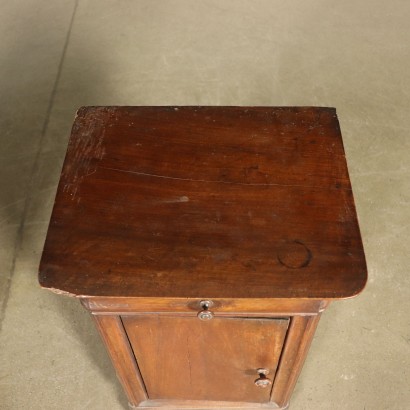 Pair of Nightstands Walnut Italy 19th Century