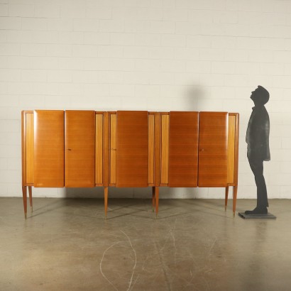 Cabinet Teak Walnut Veneer Vintage Italy 1950s-1960s