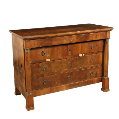 Empire Chest of Drawers Walnut France 19th Century