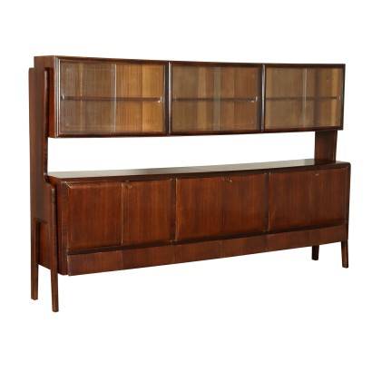 Cupboard Rosewood Veneer Vintage Italy 1950s-1960s