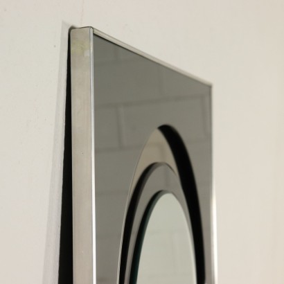 Miroir Aluminium Verre miroir Fabriqué en Italie Années 70