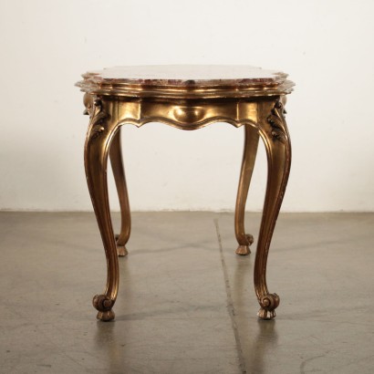 Revival Coffee Table Marble Top Italy 20th Century