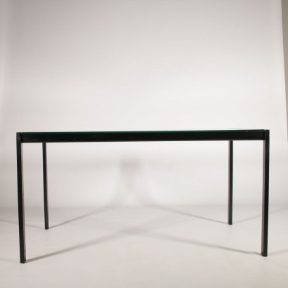 Table by Gae Aulenti for Zanotta Glass Vintage Italy 1980s-1990s