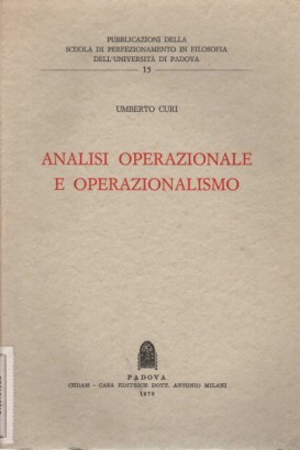 Analisi operazionale e operazionalismo