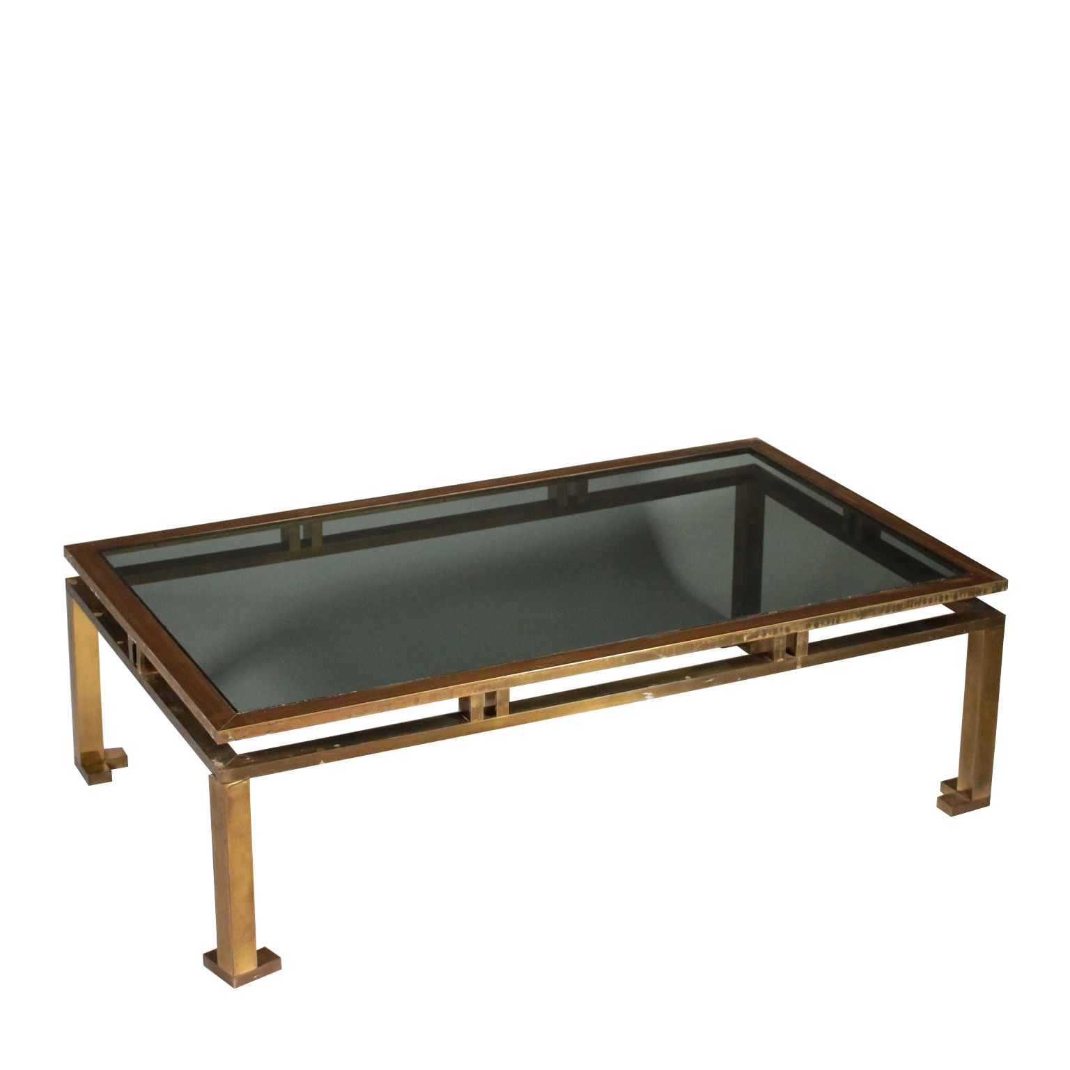 Vintage coffee table with smoked glass '60
