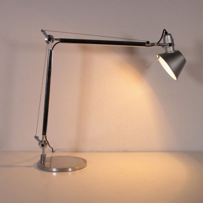 Desk Lamp for Artemide Aluminium Vintage Italy 1980s