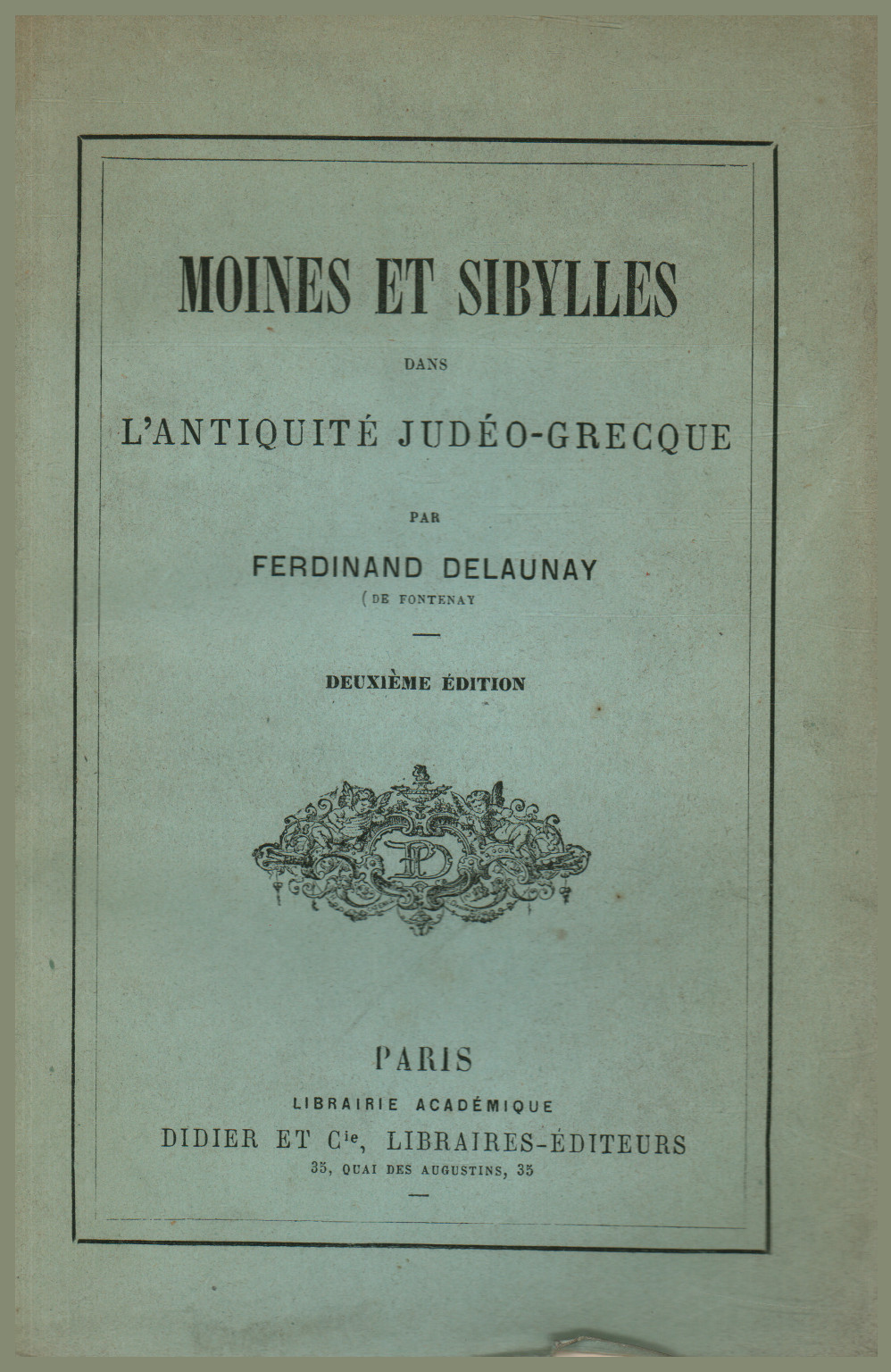 Moines et Sibylles dans l'antiquité Judéo-Grecq, s.a.