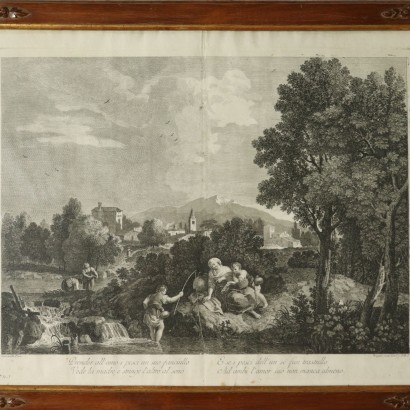 Set of Five Etchings Veneto Italy 18th Century