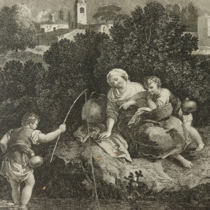 Set of Five Etchings Veneto Italy 18th Century