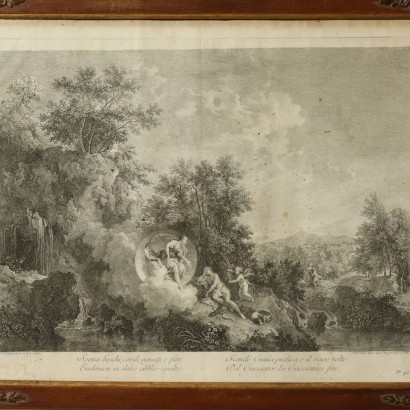 Set of Five Etchings Veneto Italy 18th Century