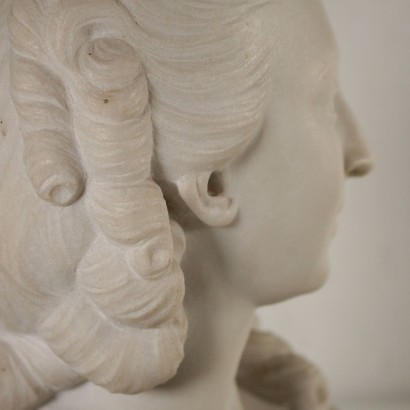 Buste Marbre blanche Fabriqué en Italie Premier '900