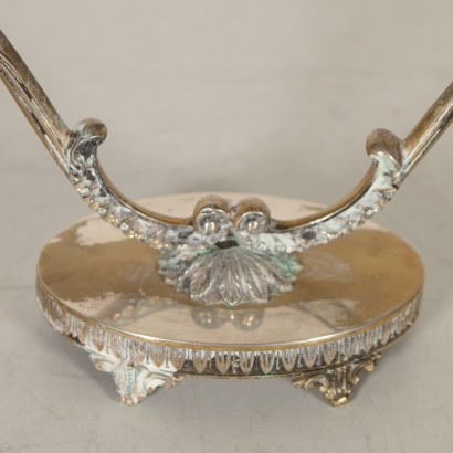 Pair of Silver Candle Holders Italy Mid 20th Century