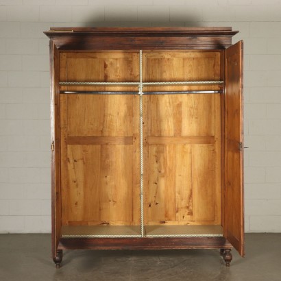 Grand Armoire Sapin Commun Fabriqué en Italie Moitié '800