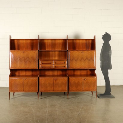 Cabinet Rosewood Veneer Vintage Italy 1950s-1960s