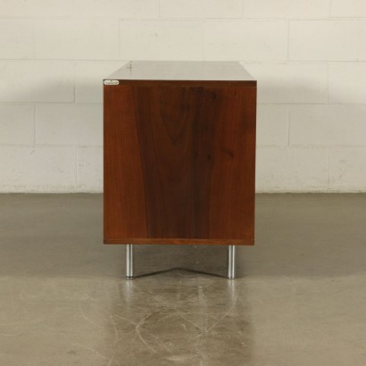 Sideboard by George Nelson Walnut Veneer Vintage Italy 1960s-1970s