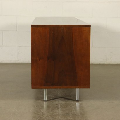 Sideboard by George Nelson Walnut Veneer Vintage Italy 1960s-1970s