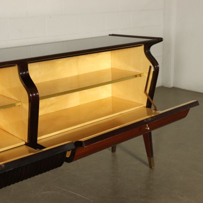 Buffet by Osvaldo Borsani Rosewood Veneer Vintage Italy 1950s