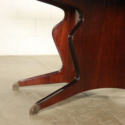 Table by Osvaldo Borsani Rosewood Veneer Vintage Italy 1950s