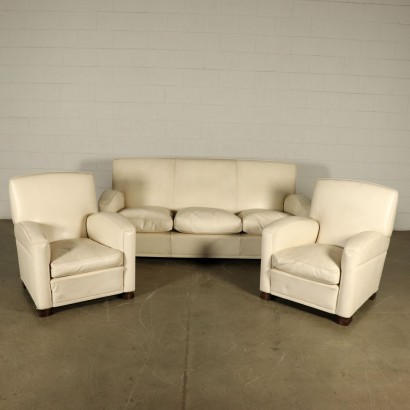 Tabarin Sofa Designed for Frau Leather Vintage 1990s