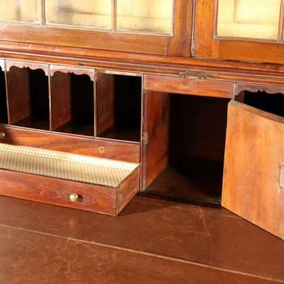 Bureau Bookcase Mahogany England 19th Century